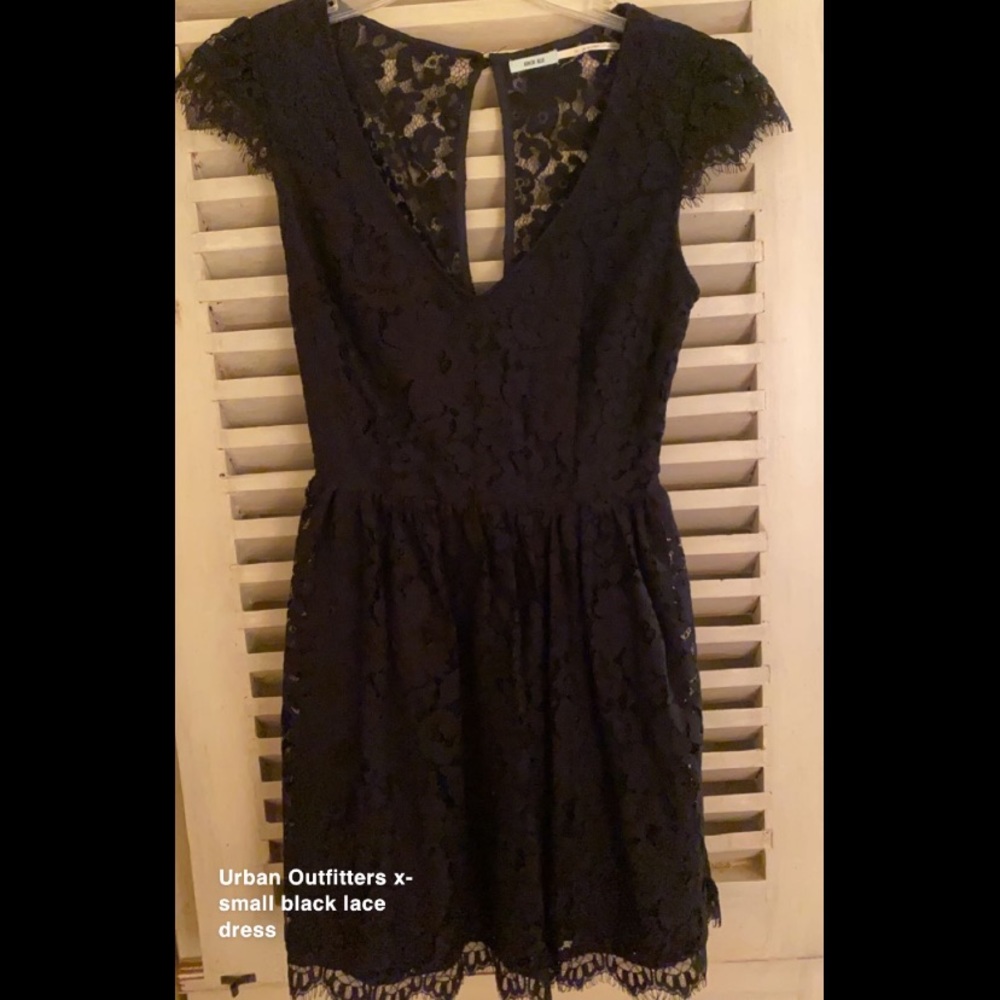 Urban Outfitters black lace dress